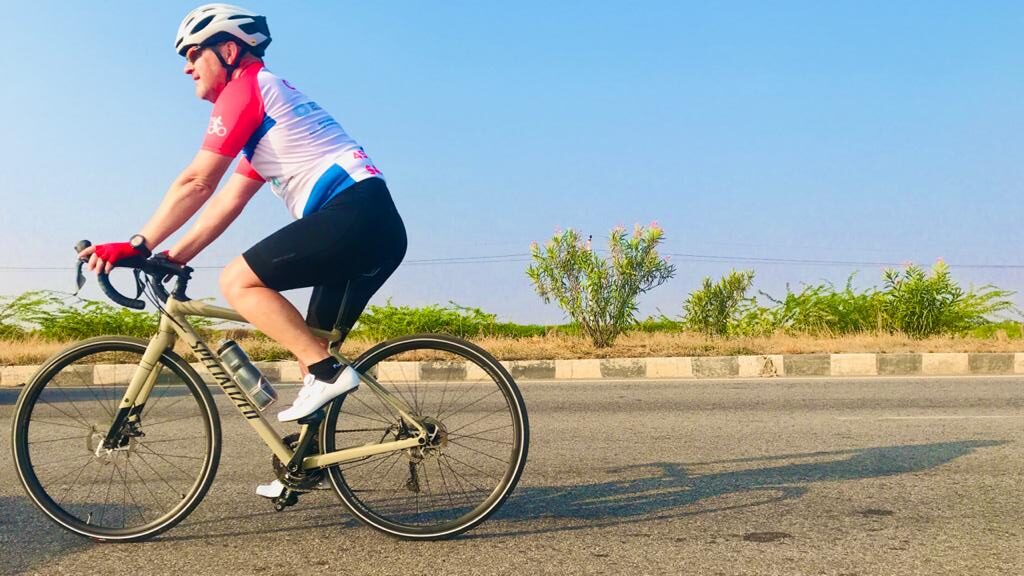British High Commissioner, HE Sir Dominic Asquith KCMG, hosts launch of Chris Parsons’ new initiative “Cycling for Widows” from Kanyakumari to Srinagar, to raise funds for widows in India through the Loomba Foundation.